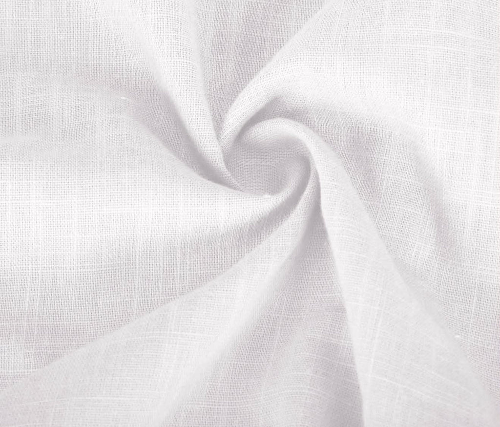 Men’s Premium Linen Henley Shirt – White
