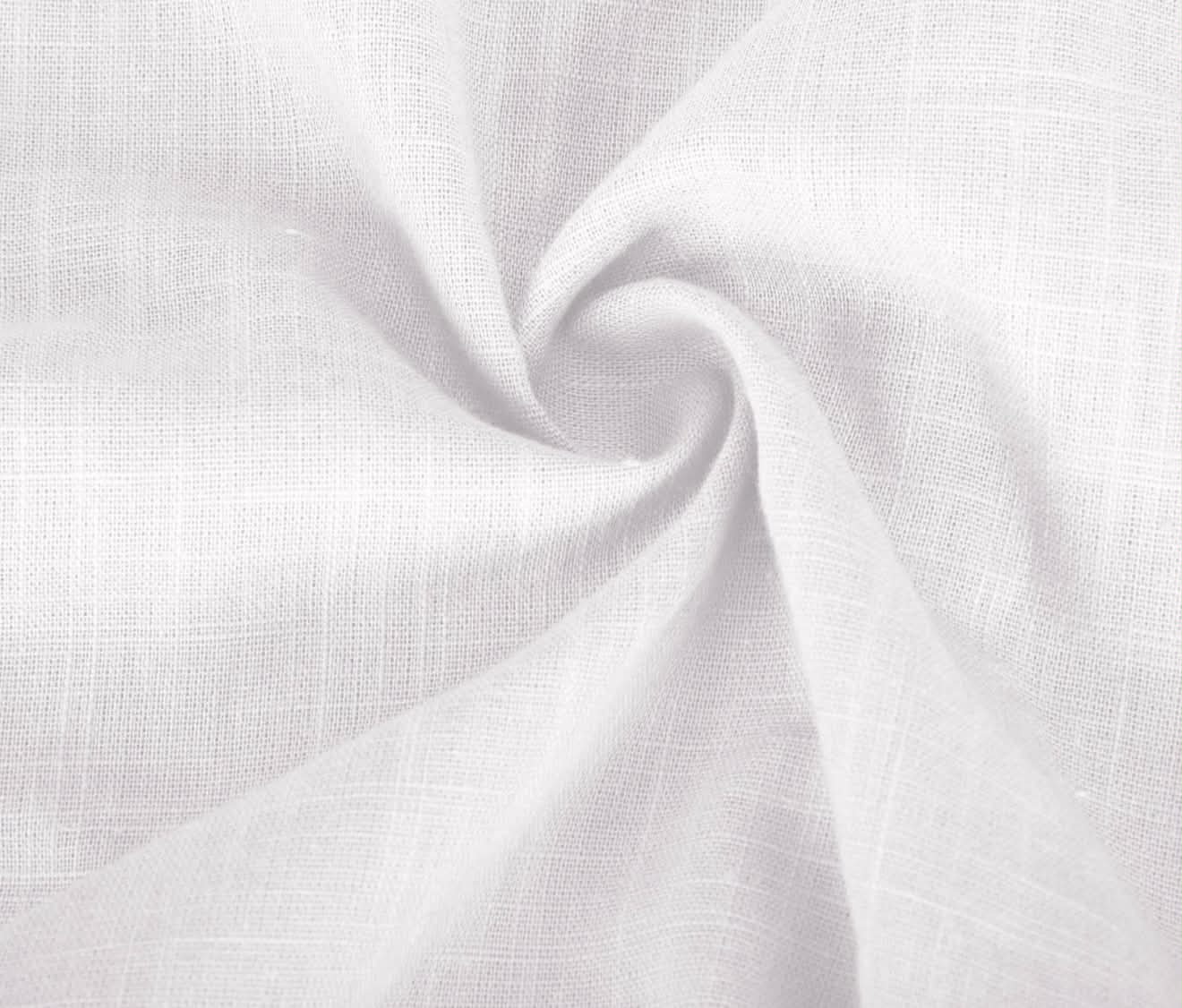 Men’s Premium Linen Henley Shirt – White