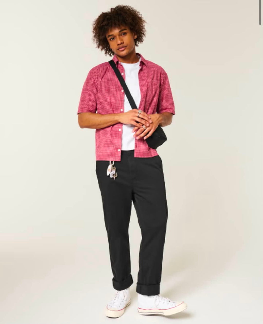 Pantalones chinos con corte suelto recto