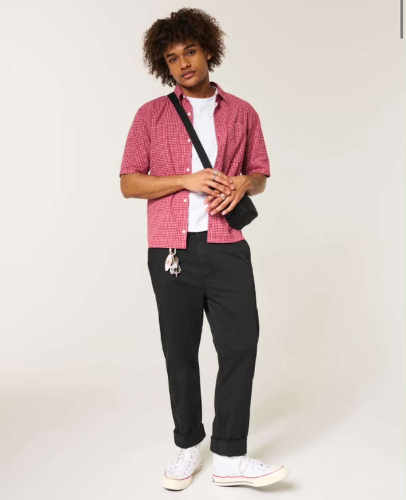 Pantalones chinos con corte suelto recto
