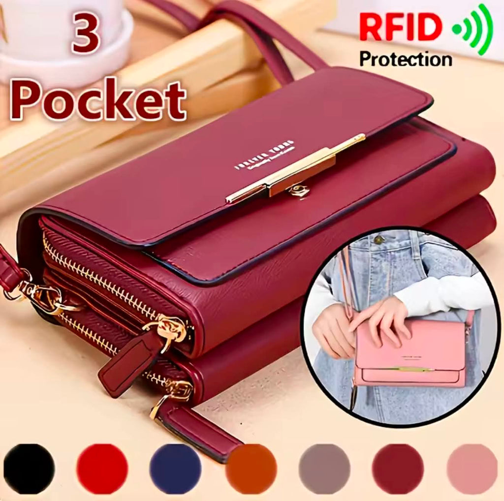 Elegant Women’s Crossbody Wallet