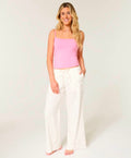 Pantalones de pierna ancha Oxford