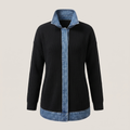 CASUAL DENIM TRIM JACKET