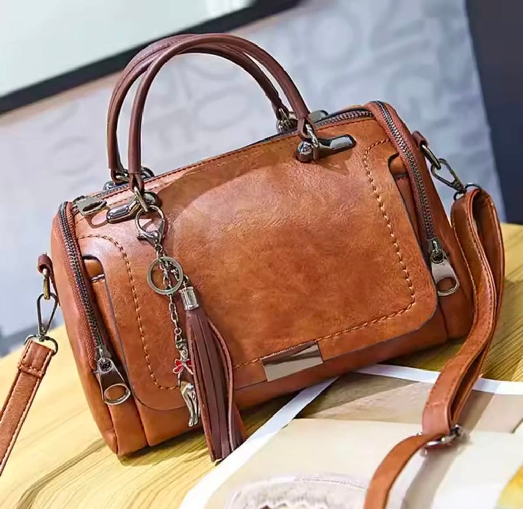Vintage Luxe Tassel Handbag