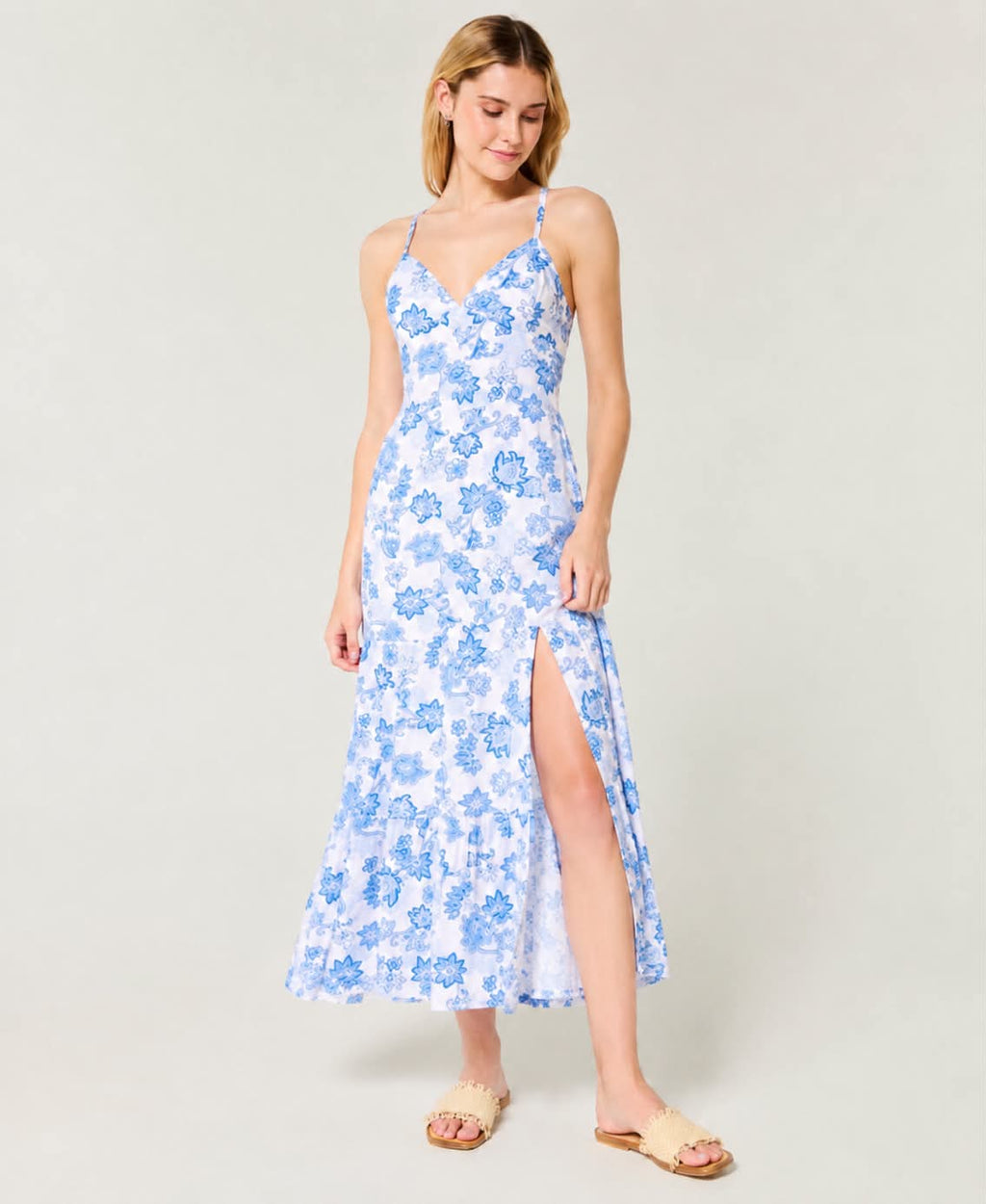 Vestido largo con espalda abierta