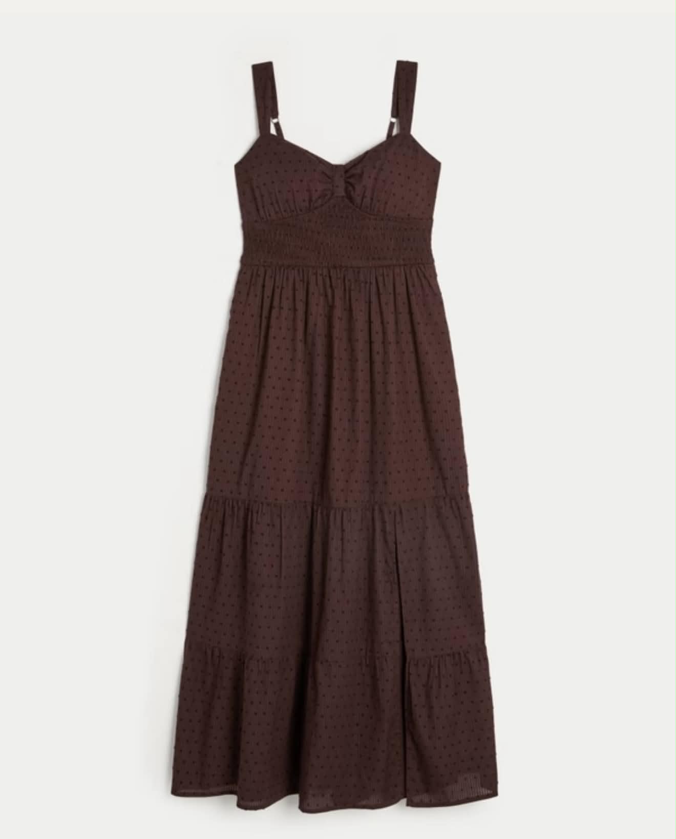 Brown Lace Maxi Dress