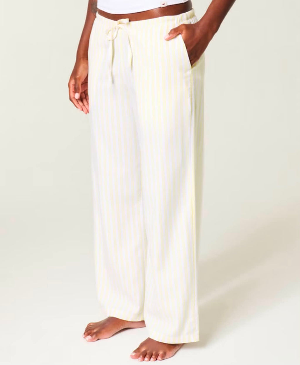 Pantalones de pierna ancha Oxford