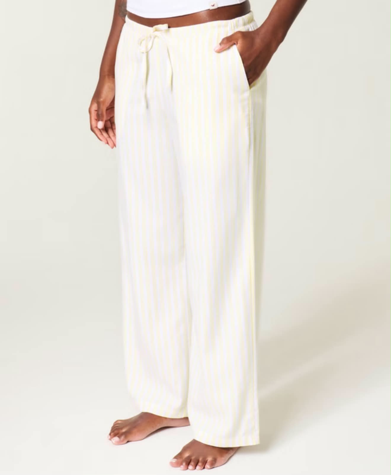 Pantalones de pierna ancha Oxford