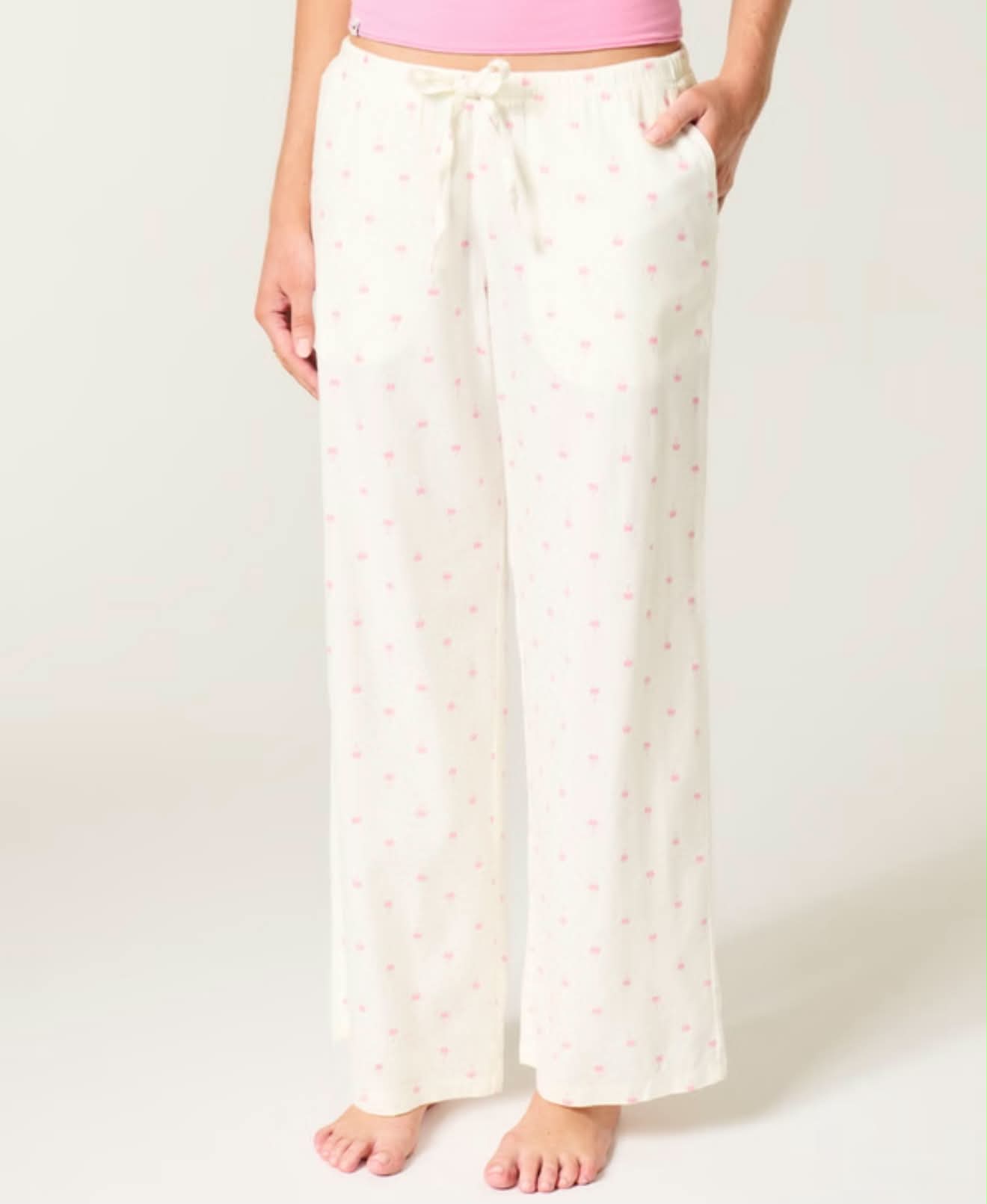 Pantalones de pierna ancha Oxford