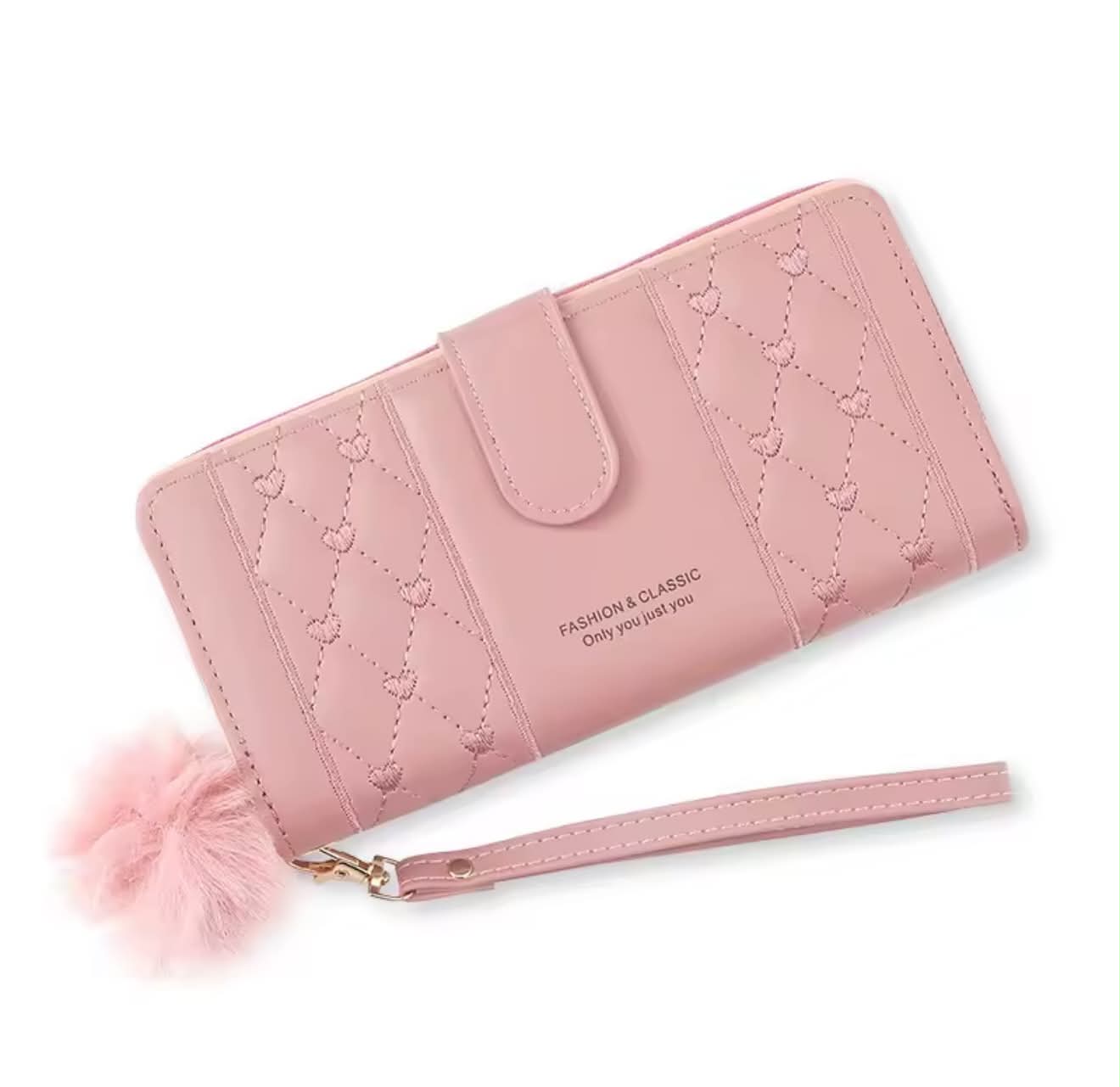 legant Quilted Zip Wallet for Women