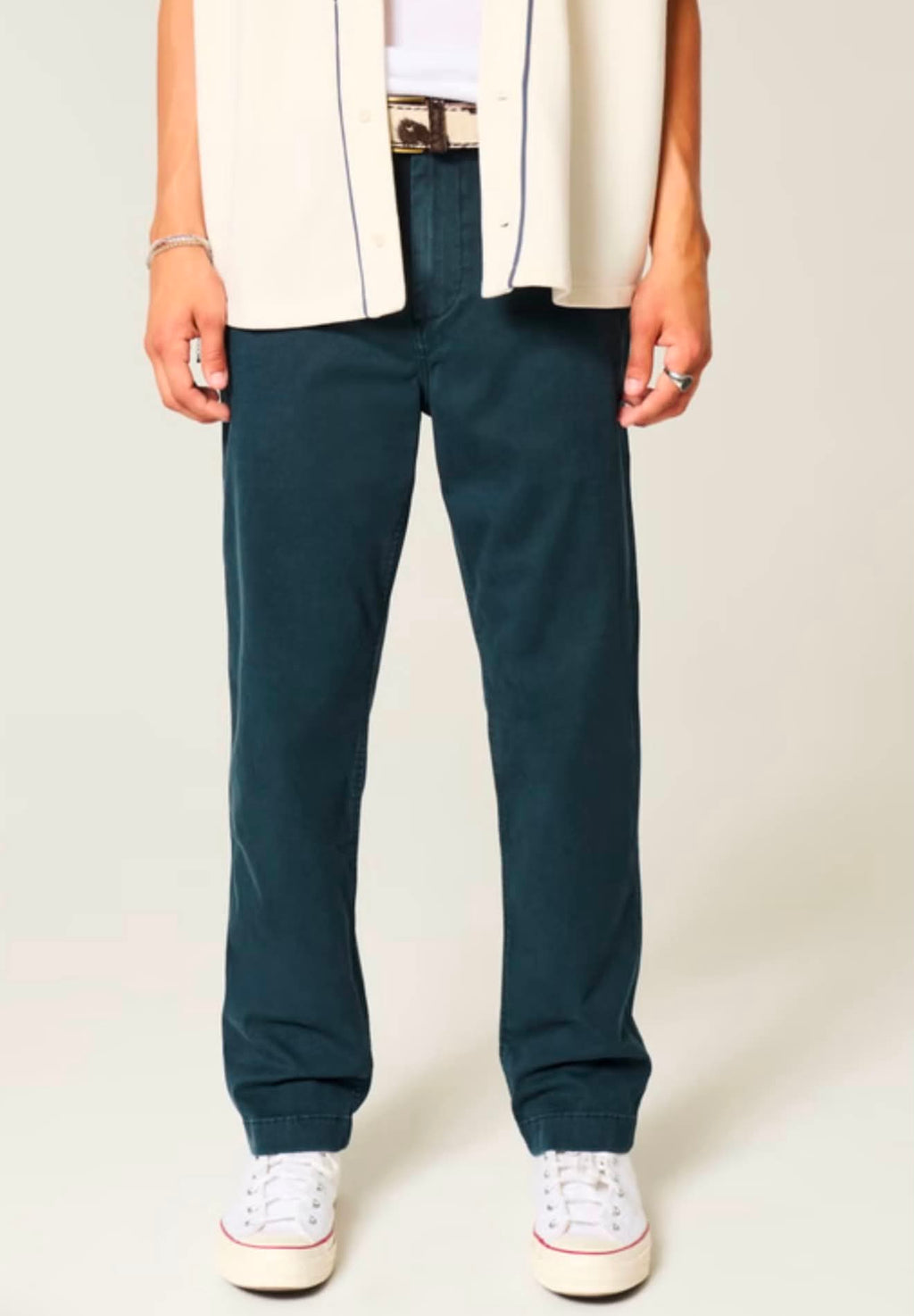 Pantalón chino de corte suelto recto