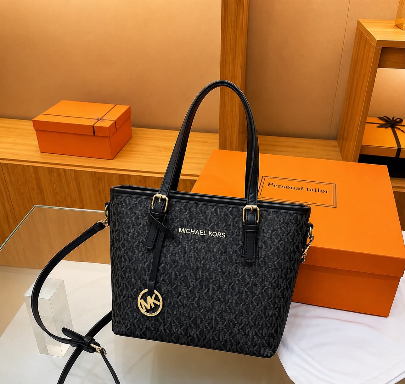 The Emblem Bag — Monogram Print Tote