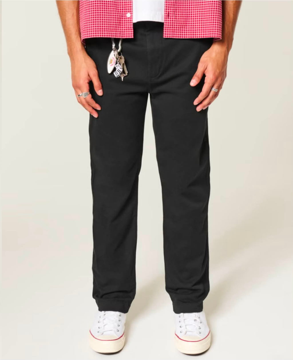 Pantalones chinos con corte suelto recto