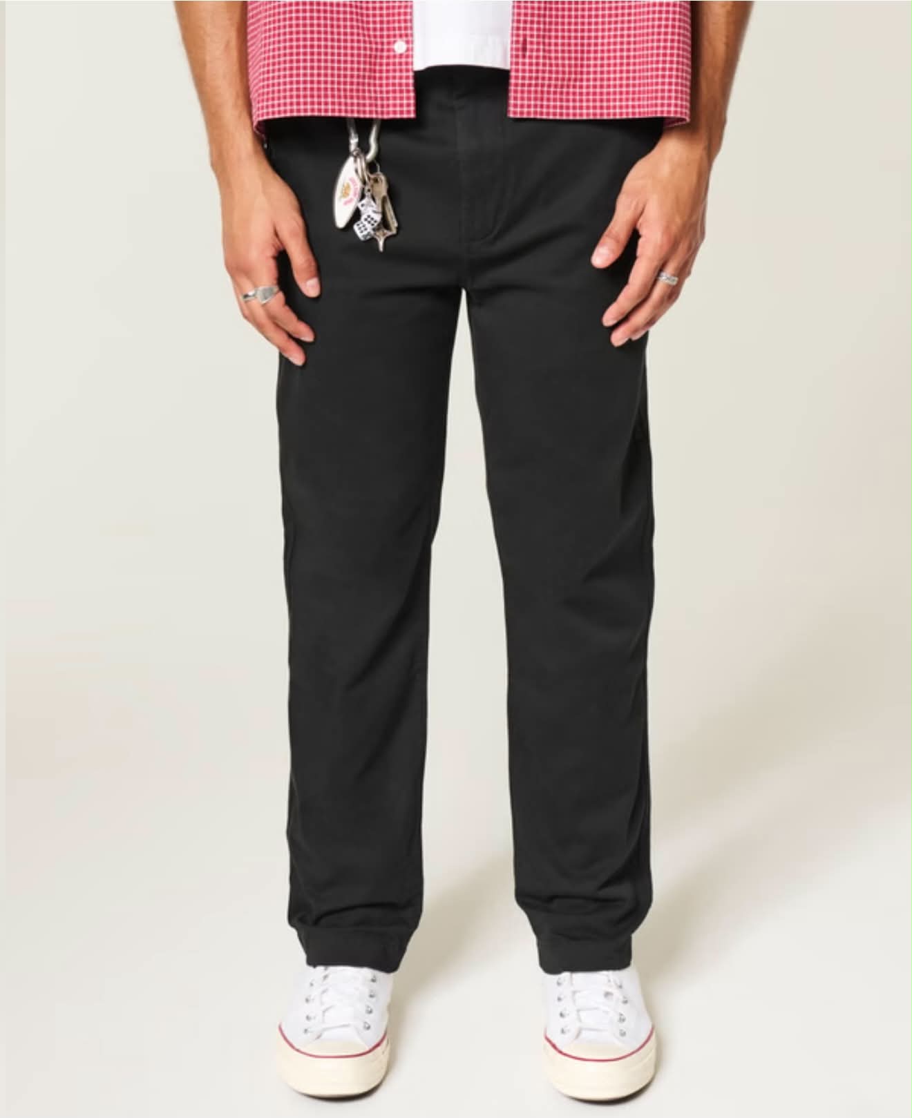 Pantalones chinos con corte suelto recto