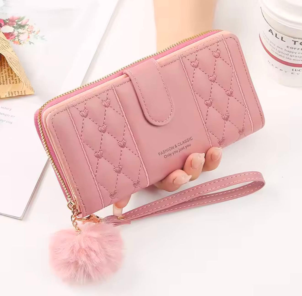 legant Quilted Zip Wallet for Women